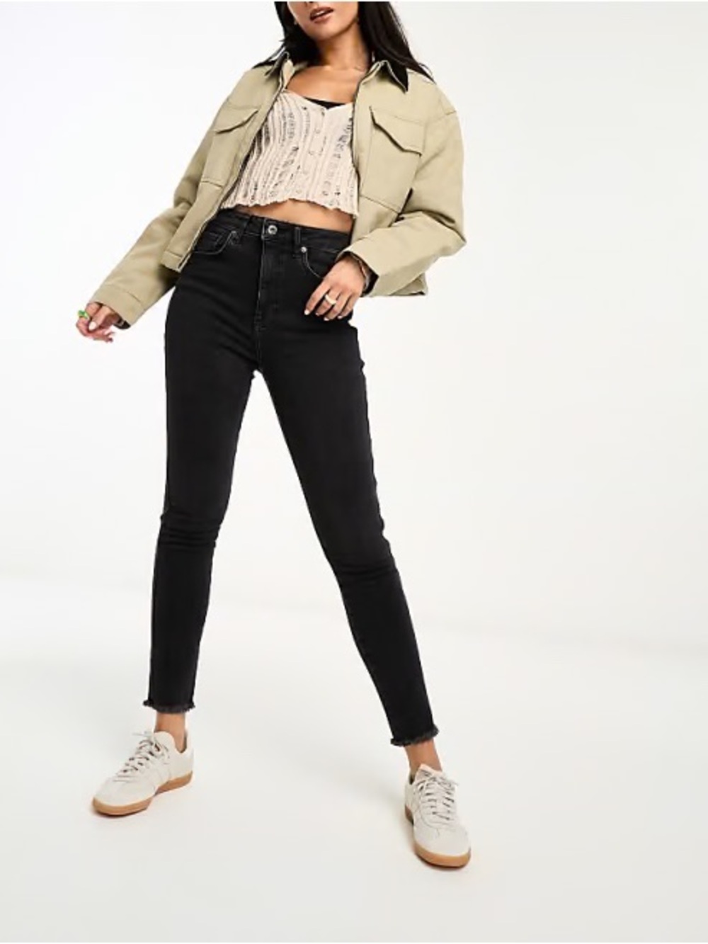 Free People Raw High Rise Skinny Jean 26